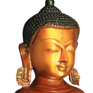 Buddha Face Brass Wall Hanging - 6.5 Inches | Handcrafted Spiritual Decor